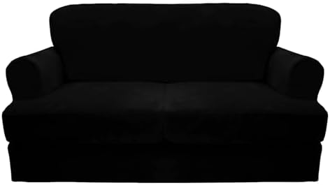 CUCRAF T Cushion Sofa Cover 3 Piece Velvet Slipcover Set