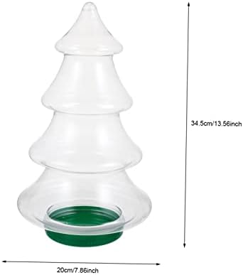 Cabilock Transparent Christmas Tree Candy Jar