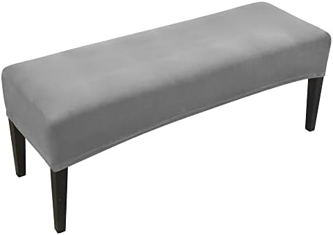 FORCHEER Velvet Dining Bench Slipcover for Living Room Bedroom Kitchen