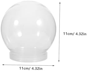 DIY Snow Globe Accessories 10pcs Clear Plastic Ball Jars