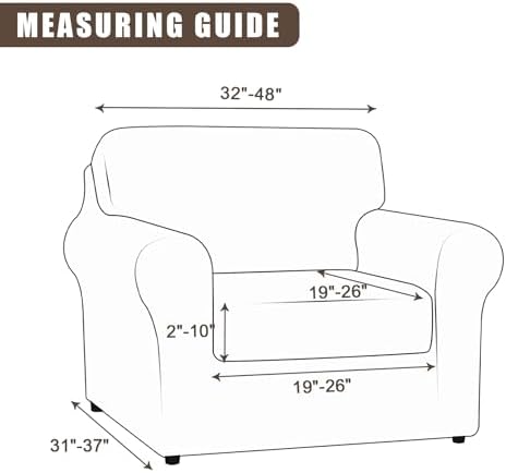SearchI 2 Piece Armchair Slipcover with Cushion Cover