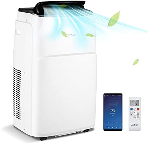COSTWAY 13000 BTU Portable Air Conditioner with 4 Modes and Smart WiFi