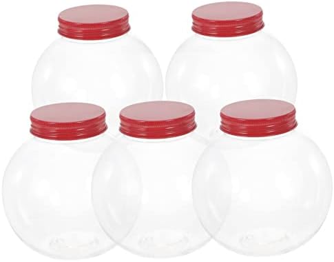 5pcs Christmas Candy Jars with Sealing Lids