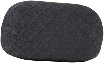 Milageto Swivel Chair Headrest Cover - Black Elastic and Stretchy Removable Washable
