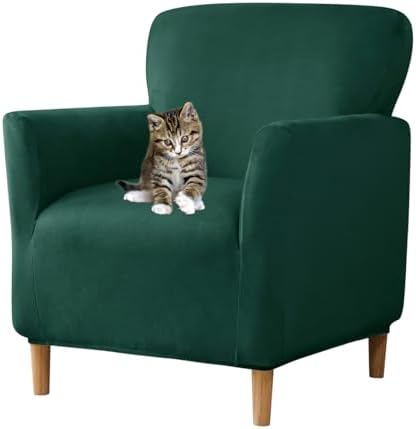 Stretch Velvet Chair Covers with Arms for Banquet Chairs