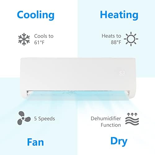 Bonnlo 18000 BTU Ductless Mini Split AC System