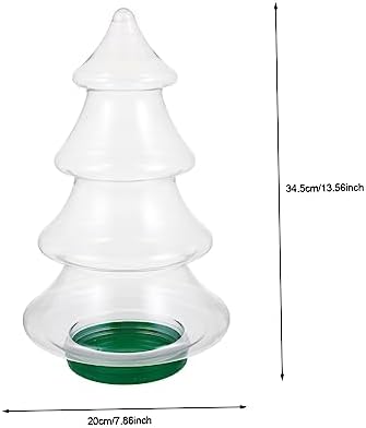 PRETYZOOM Christmas Tree Candy Jar for Party Favors