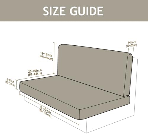 Hipinger RV Dinette Cushion Covers with 360-Degree Protection
