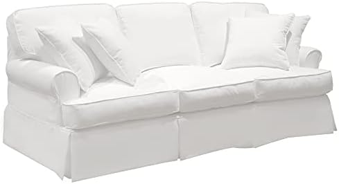 Sunset Trading Horizon Sofa Slip Cover Set - Warm White