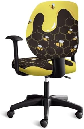 Glenlcwe Bee Office Chair Covers Set of 2