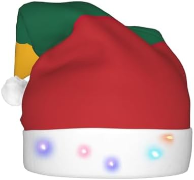 Lithuania Flag Christmas Hat with LED Lights