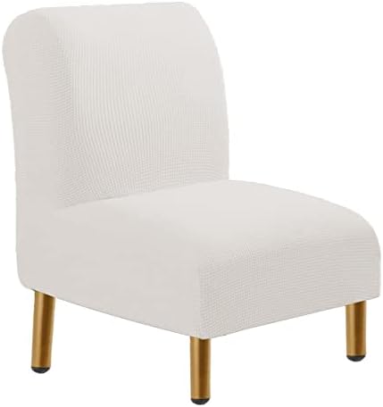 VIENLOVE Armless Chair Slipcover with Spandex Jacquard
