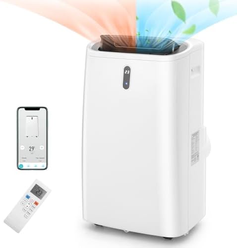 KOTEK WiFi Enabled Portable Air Conditioner with Heat 14000 BTU