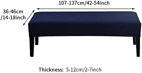EKDJKK Stretch Dining Bench Slipcover Set for Home Use