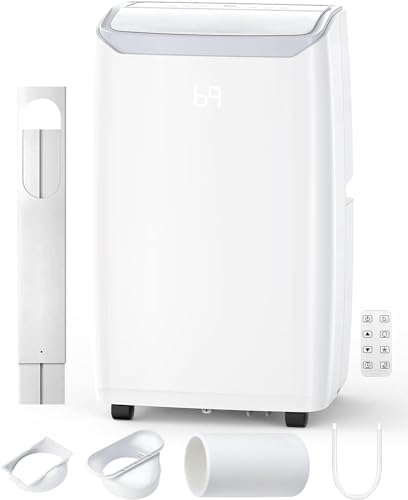 JustSmart 14000BTU Portable Air Conditioner 3-in-1 Cooling Dehumidifier Fan