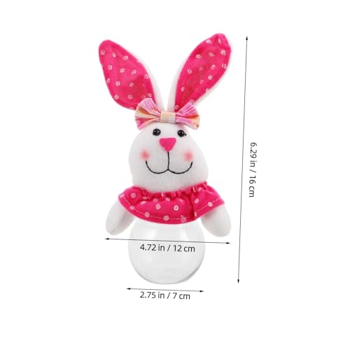 Easter Bunny Candy Jar Treat Holder Reusable Transparent