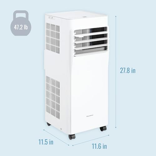 Keystone 8500 BTU Portable Air Conditioner with Dehumidifier and Remote Control