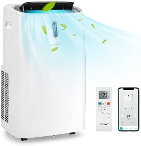 COSTWAY 14000 BTU Portable AC Unit with WiFi and Alexa Control