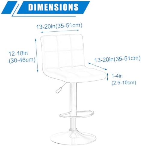 Levoberg Bar Stool Set of 2 with Slipcovers
