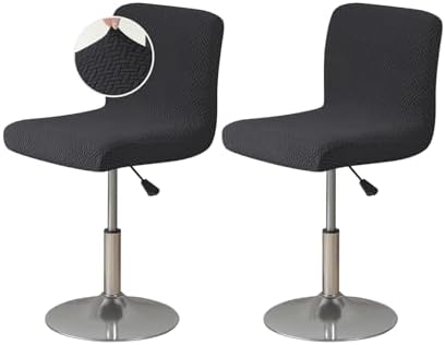 FUANGUI Stool Covers Set of 2 Knitted Black