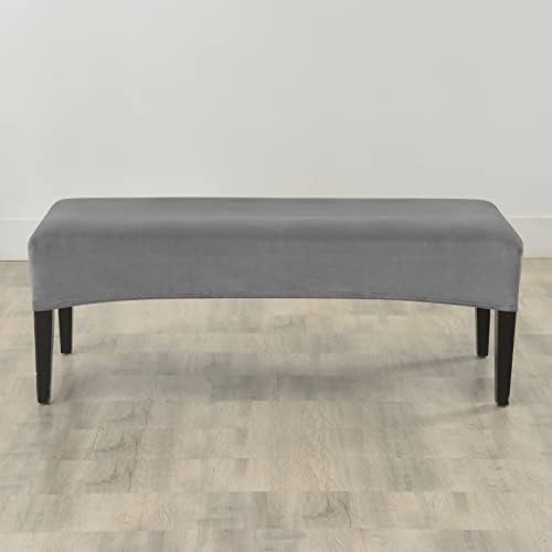 FORCHEER Velvet Dining Bench Slipcover for Living Room Bedroom Kitchen