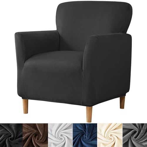 HFCNMY Banquet Armchair Slipcover Black Velvet