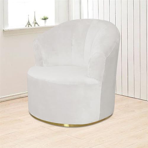 Velvet Single Sofa Cover for Swivel Barrel Chair