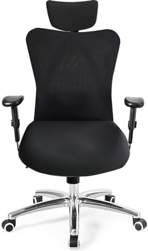 3 Piece Office Chair Covers Set Black