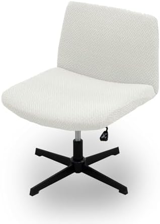 Dimatic Armless Office Chair Covers - White