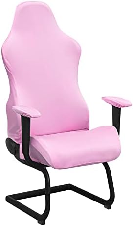 BTSKY Ergonomic Gaming Chair Slipcovers Pink Stretchy Polyester