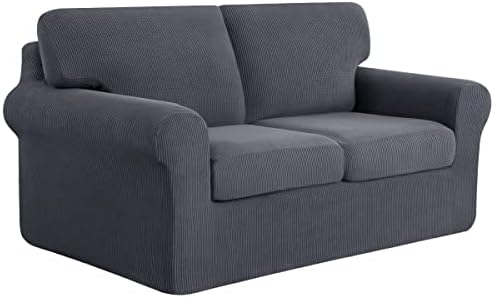SUBRTEX 5 Piece Stretch Loveseat Slipcover Set