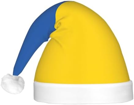 Ukraine Flag Christmas Hat with LED Lights