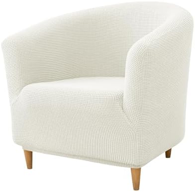 Stretch Tub Chair Covers for Armchair and Club Chairs White