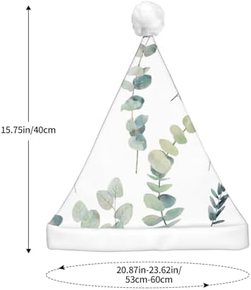 Eucalyptus Leaves Christmas Hat with LED Lights