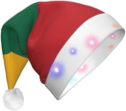 Lithuania Flag Christmas Hat with LED Lights