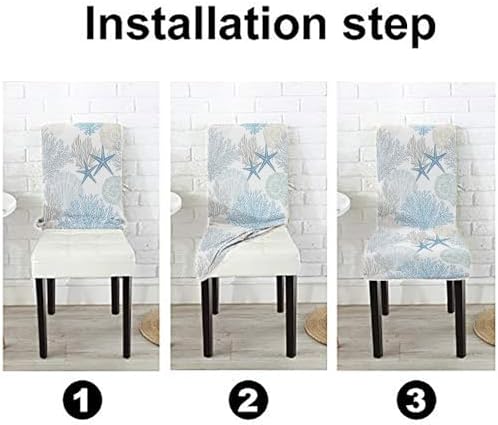 Mrcrypos Elastic Chair Cover Set of 4 for Dining Chairs