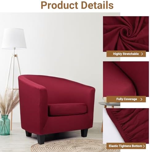 Treaful Club Chair Slipcover 2 Piece Set