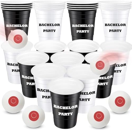 30 Pcs Bachelor Game Supplies Set with Cups and Balls