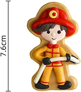 JeVenis Fireman Birthday Cake Decoration Set