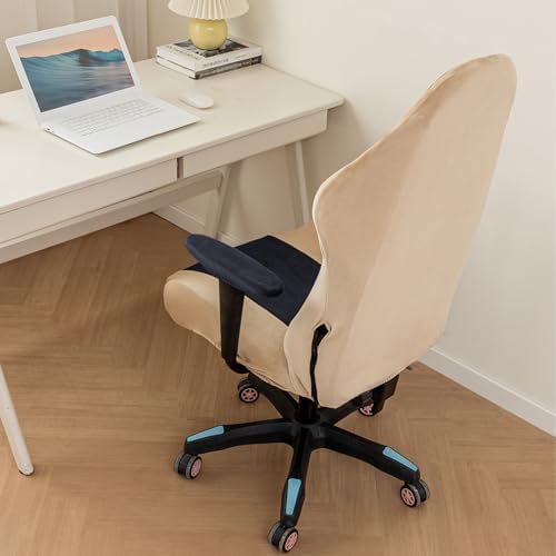 Gaming Chair Slipcovers Velvet Spandex Set Navy