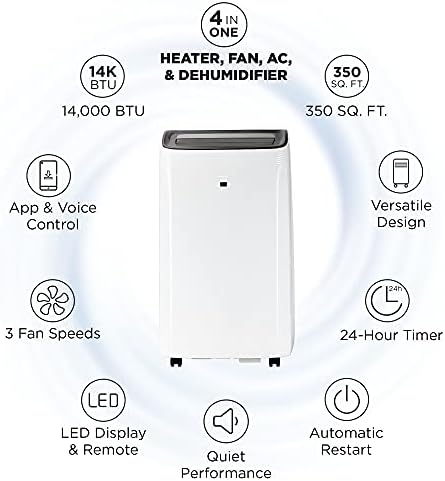 TCL 10PH94C Smart Portable Air Conditioner with Heat
