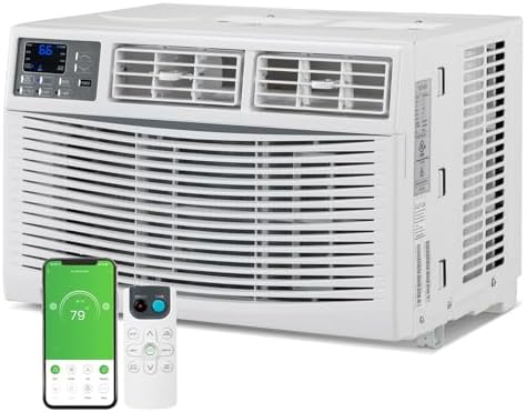 Bonnlo 8000 BTU Window Air Conditioner with Remote Control
