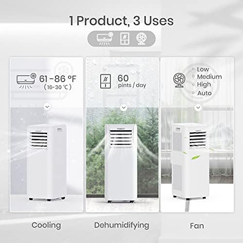 TOSOT 9500 BTU Portable Air Conditioner White