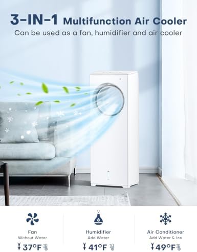 Balko 32 Inch Evaporative Air Cooler with 3 Modes and Remote Control