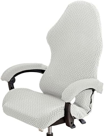 Elastic Chair Cover for Gaming Chair with Zipper Closure and Thickened Protection
