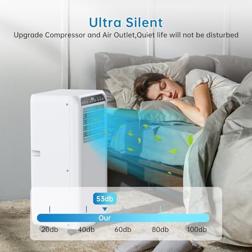GAOMON 8000 BTU Portable AC Unit with Remote Control and Window Kit