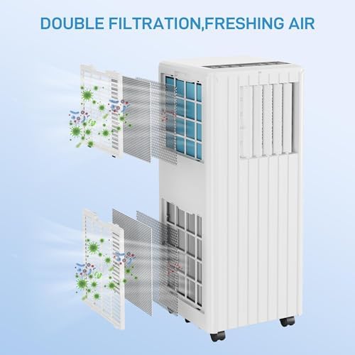 GAOMON 8000 BTU Portable AC with Remote Control and Window Kit