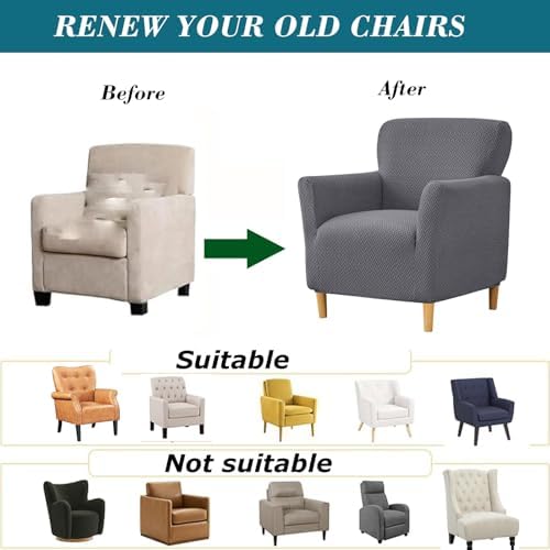 HFCNMY Banquet Armchair Slipcover with Arms