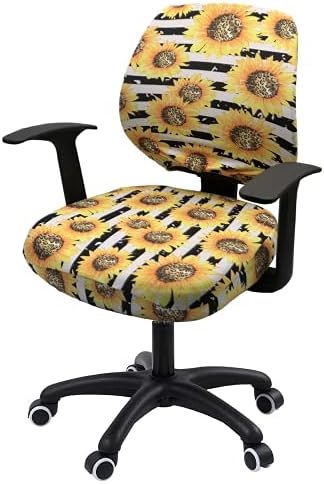 Staoovaif Office Chair Cover 2 Piece Waterproof Slipcover