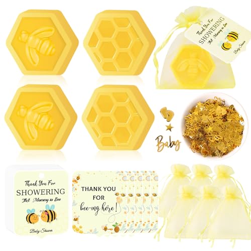 AIXIANG 50 Pcs Honeycomb Baby Shower Favors Soaps